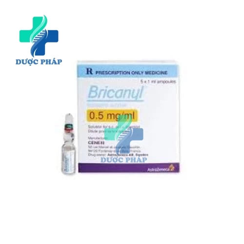 Bricanyl Inj. 0.5mg/ ml 5's - Thuốc điều trị dọa đẻ non hiệu quả của Pháp